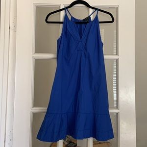 J Crew cotton mini blue dress size 2 Petite
